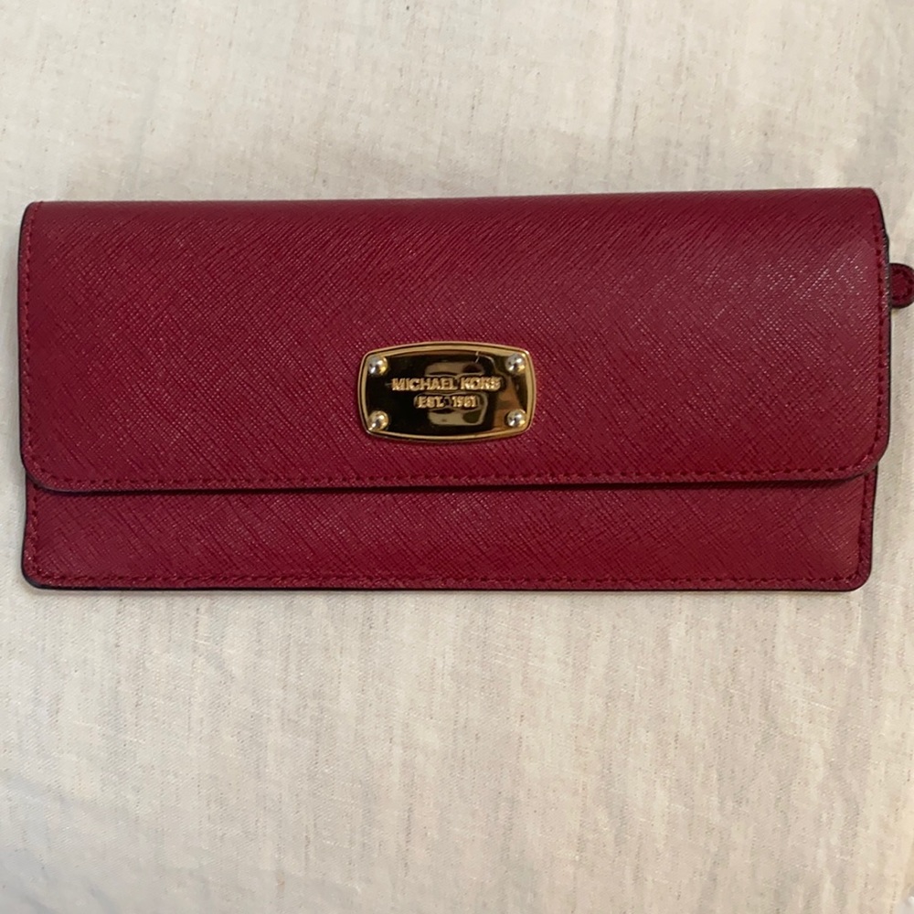 COPY - Michael Kors red wallet